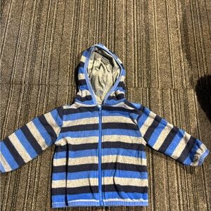 Garanimals Blue and Gray Striped Hoodie